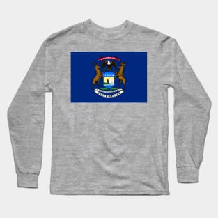 Flag of Michigan Long Sleeve T-Shirt